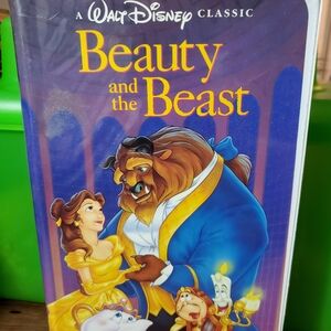 Walt Disney Beauty and the Beast VHS - Purple and Yellow